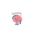 Kiss Your Brain Cute Brain Sticker — Funny Laptop & Notebook Decal